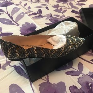 Coach Snakeskin Pattern Flats